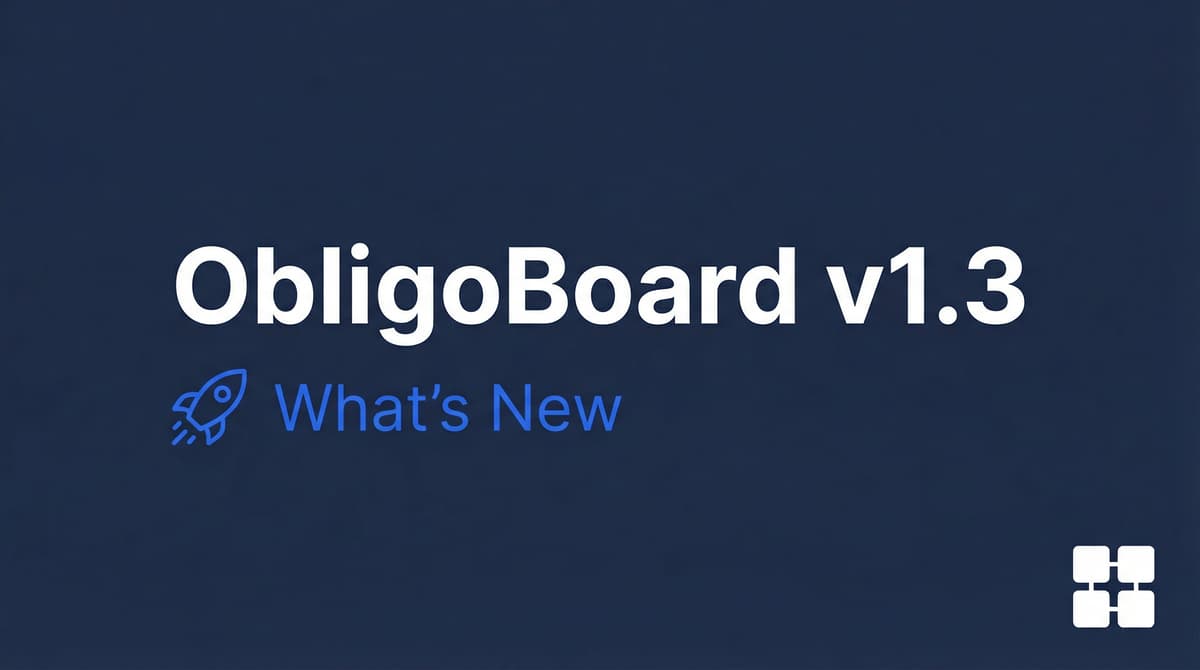 ObligoBoard v1.3 — What's New